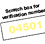Hidden Check Number Scratch Box